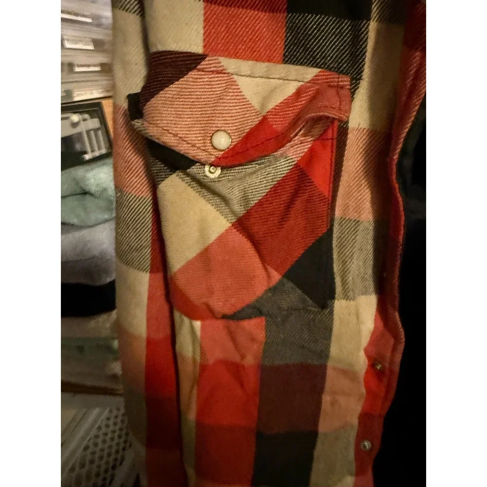 Five Brother Quilted Flannel Jacket Tallman 2XL Buffalo Plaid‎ Vintage Workwear